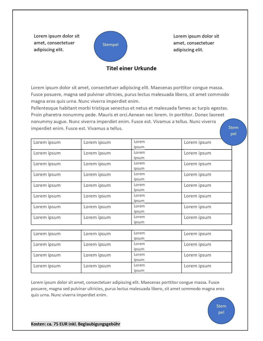 Beglaubigte Abschrift aus dem Eheregister (USA) Certified Marriage Record