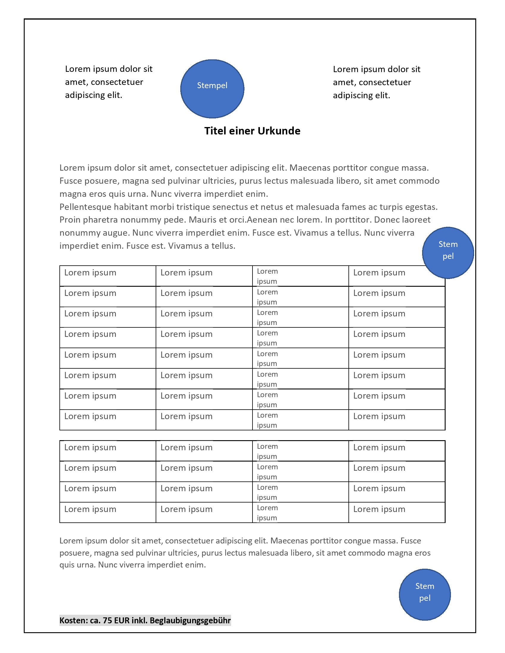 Beglaubigte Abschrift aus dem Eheregister (USA) Certified Marriage Record