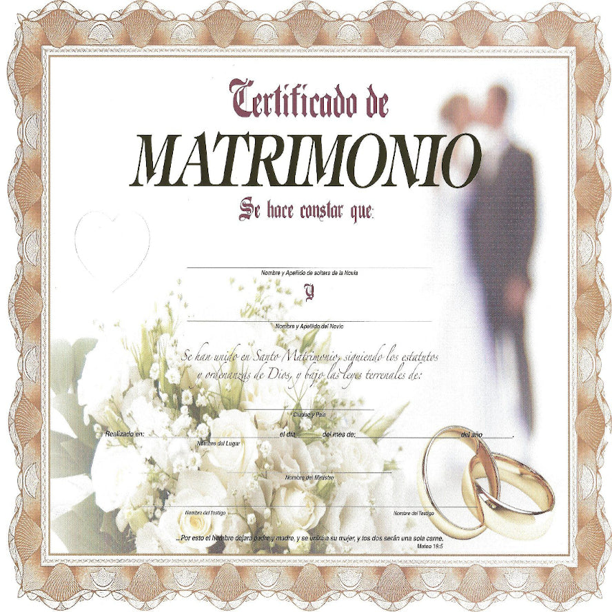 Eheurkunde (VEN) Acta de Matrimonio