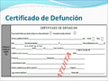 Sterbeurkunde (COL) Registro Civil de Defunción